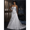 Wholesale brand new customized satin strapless wedding dress